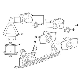 Lexus OE - Rear Bumper - Electrical Components