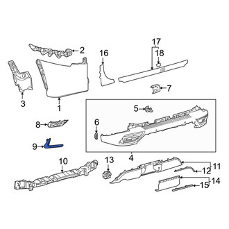 Lexus OE - Rear Left Bumper Trim