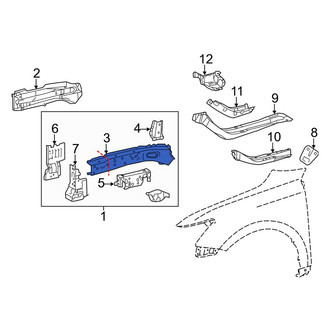 Lexus OE - Front Left Inner Frame Side Member