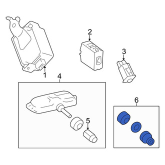 Lexus OE - Tire Pressure Monitoring System (TPMS) Sensor Service Kit
