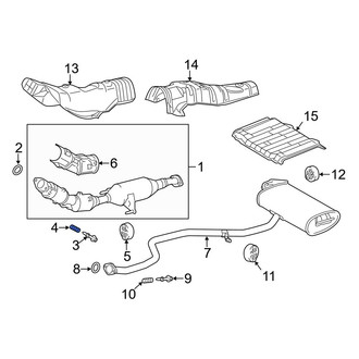 Lexus OE - Front Exhaust Bolt Spring