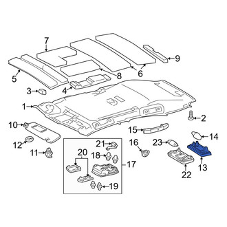 Lexus OE - Sun Visor Light