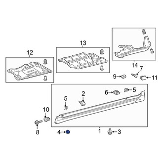 Lexus OE - Rocker Panel Molding Clip