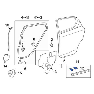 Lexus OE - Door Opening Trim Clip