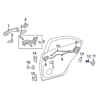 Lexus OE - Door Lock Striker Plate Screw