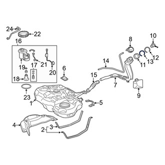 Lexus OE - Fuel Filler Housing Seal