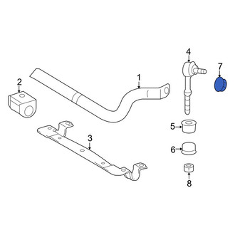 Lexus OE - Rear Lower Suspension Stabilizer Bar Link Nut