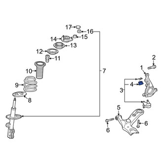 Lexus OE - Suspension Ball Joint Nut & Washer