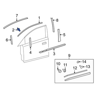 Lexus OE - Door Reveal Molding Rivet