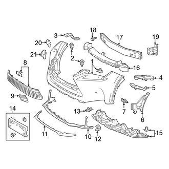 Lexus OE - Front Bumper - Bumper & Components (Cover & Trim), (F Sport)