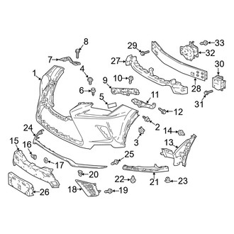 Lexus OE - Front Bumper - Bumper & Components (F Sport)