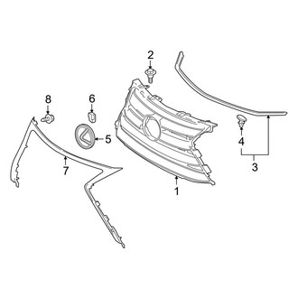 Lexus OE - Grille & Components (Base)