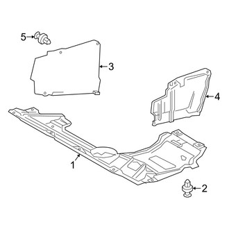 Lexus OE - Radiator Support - Splash Shields