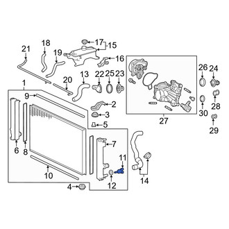Lexus OE - Engine Coolant Pipe Drain Plug