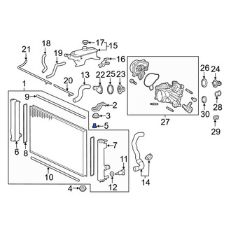 Lexus OE - Upper Radiator Insulator