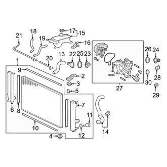 Lexus OE - Cooling - Radiator & Components