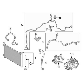 Lexus OE - Air Conditioner & Heater - Condenser, Compressor & Lines (2.5L)