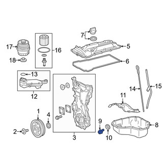 Lexus OE - Engine Oil Drain Plug