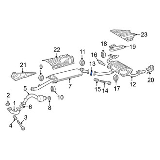 Lexus OE - Rear Exhaust Muffler Gasket