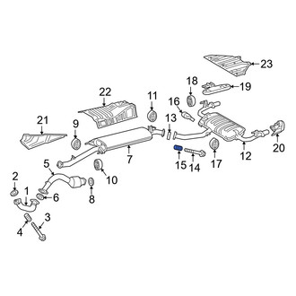 Lexus OE - Rear Exhaust Bolt Spring