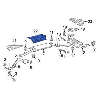Lexus OE - Center Floor Pan Heat Shield