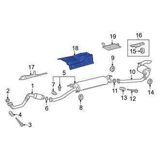 Lexus OE - Center Floor Pan Heat Shield