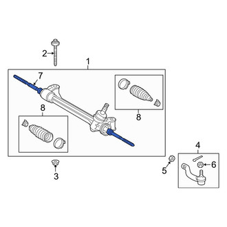 Lexus OE - Right Outer Steering Tie Rod End