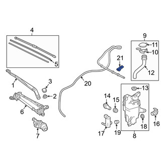 Lexus OE - Front Windshield Washer Nozzle