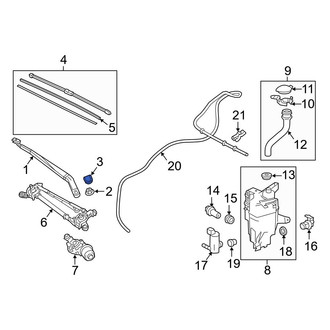 Lexus OE - Wiper Arm Cap