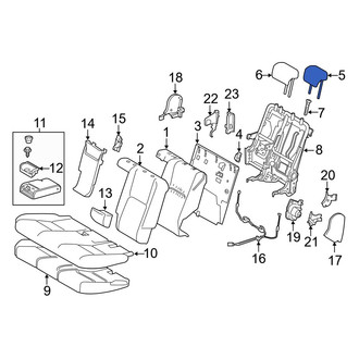 Lexus OE - Rear Center Headrest
