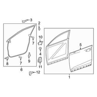 Lexus OE - Front Door - Door & Components