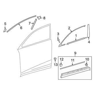 Lexus OE - Front Door - Exterior Trim