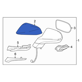 Lexus OE - Front Left Upper Door Mirror Cover