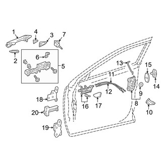 Lexus OE - Front Door - Lock & Hardware