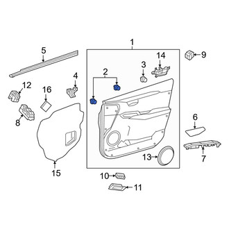 Lexus OE - Door Interior Trim Panel Retainer