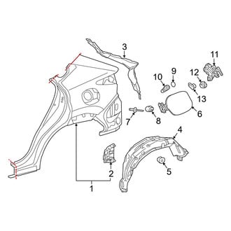 Lexus OE - Quarter Panel & Components
