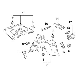 Lexus OE - Quarter Panel - Interior Trim