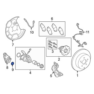 Lexus OE - Parking Brake Actuator O-Ring