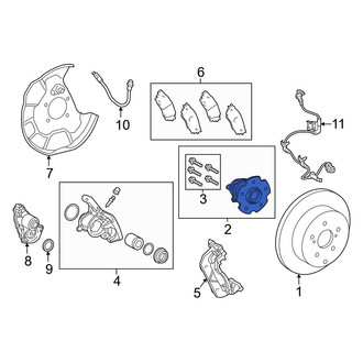 Lexus OE - Rear Wheel Bearing and Hub Assembly