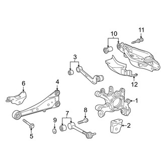 Lexus OE - Rear Suspension - Suspension Components (AWD)