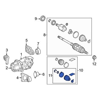 Lexus OE - Rear Outer CV Joint Boot Kit