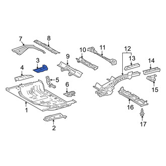 Lexus OE - Rear Right Floor Pan Reinforcement