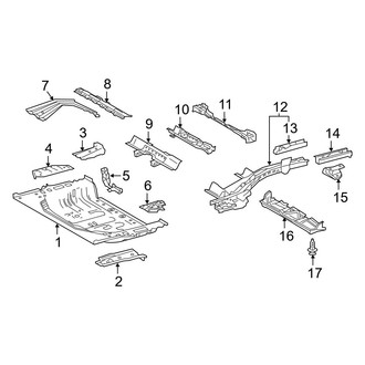 Lexus OE - Rear Body & Floor - Floor & Rails