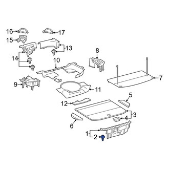 Lexus OE - Rear Body Panel Trim Panel Clip