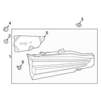 Lexus OE - Rear Lamps - Backup Lamps