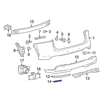 Lexus OE - Rear Right Reflector Panel