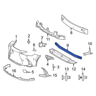 Lexus OE - Front Bumper Cover Reinforcement Beam