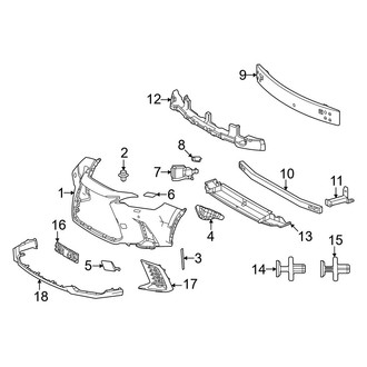 Lexus OE - Front Bumper & Grille - Bumper & Components (F Sport)