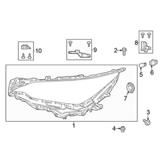 Lexus OE - Front Lamps - Headlamp Components (Japan Built Single Beam)