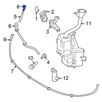 Lexus OE - Front Headlight Washer Hose Connector